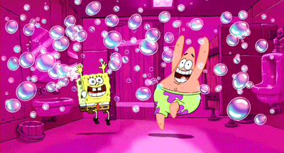spongebob bubble party